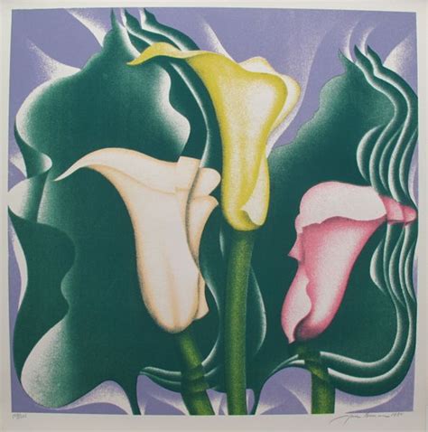 Jack Brusca Hand Signed Limited Edition Serigraph Calla Lily Jack