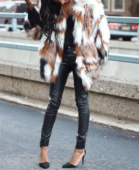 The Multi Color Faux Fur Coat Style Nina