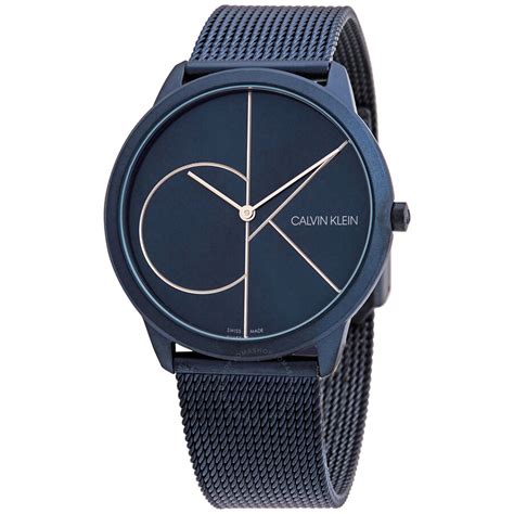 Calvin Klein Minimal Quartz Blue Dial Men S Watch K M T N