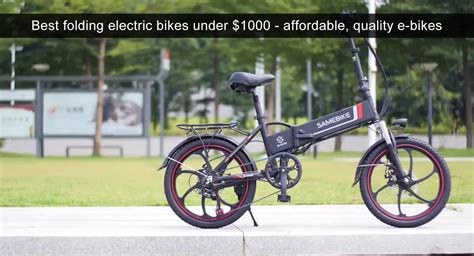 Best folding electric bikes under $1000 - cheap, quality e-bikes