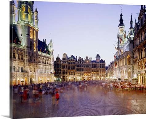 Belgium Brussels Grand Place The Old Market Square Wall Art Canvas