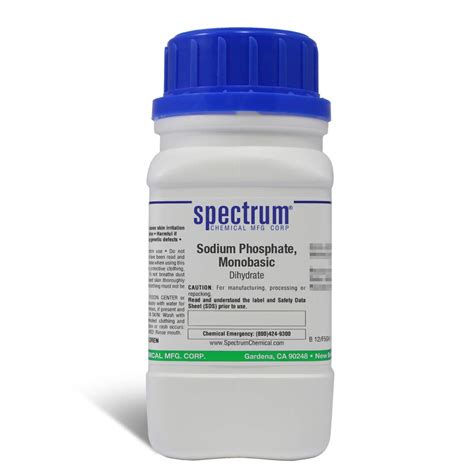 Spectrum S2010 250GM SPFDB Sodium Phosphate Monobasic Dihydrate