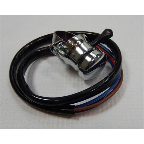 Lucas Replica Chrome Horn Dip Switch For Classic Motorcycle