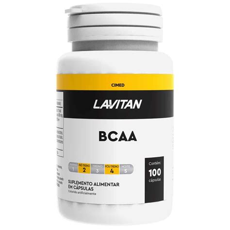 Suplemento Alimentar Lavitan BCAA 100 cápsulas