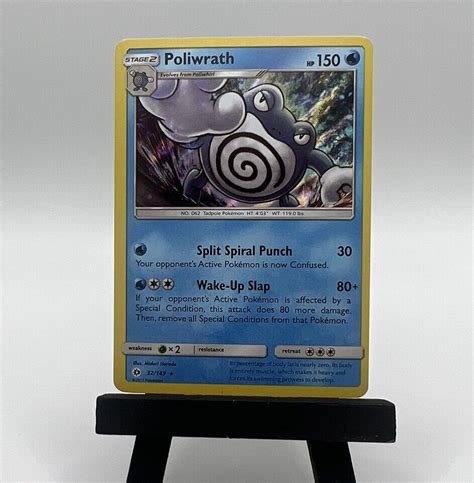 Pok Mon Poliwrath Holo Rare Sun Moon Base Set Nm M