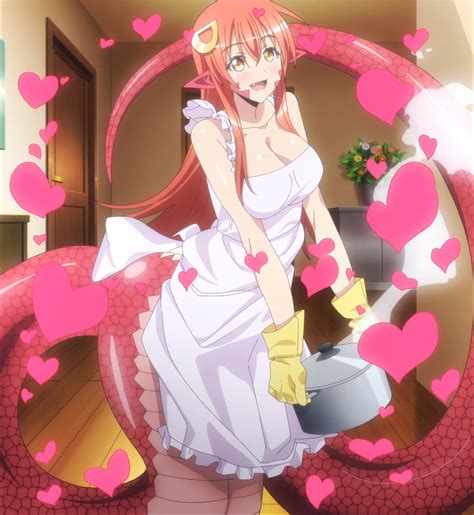 Stitch Miia In An Apron Monster Musume Daily Life With Monster Girl Know Your Meme