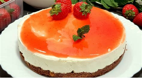 Tarta De Queso Facil Rapida Sin Horno Sin Huevo Youtube