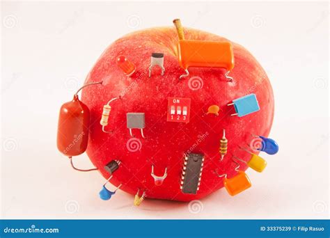 Electric Apple Stock Image Image Of Power Ripe Electric 33375239