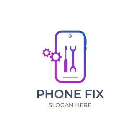 Premium Vector Phone Fix Repairing Modern Logo Design Mobile Repair