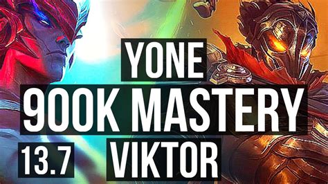 Yone Vs Viktor Mid 2 0 9 700 Games 900k Mastery Kr Grandmaster