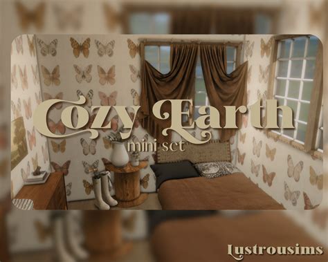 𝑪𝒐𝒛𝒚 𝑬𝒂𝒓𝒕𝒉 Mini Cc Set Lustrousims In 2024 Sims 4 Cc Furniture Sims 4 Game Sims 4