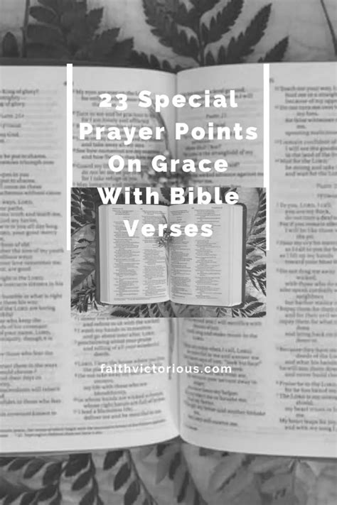 23 Special Prayer Points On Grace With Bible Verses Faith Victorious