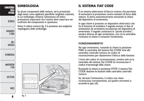 Libretto Manuale Istruzioni Uso E Manutenzione In Pdf Fiat Punto Evo