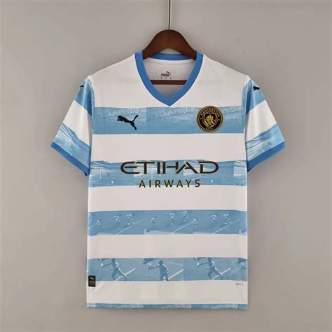 Manchester City 2022-2023 Special White Blue Soccer Jersey - Best Retro ...