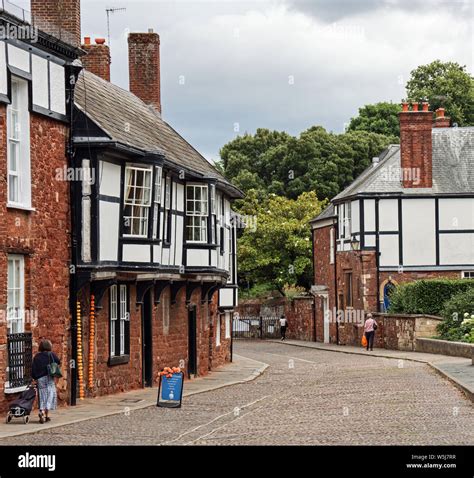 Historic Buildings In Cathedral Close Exeter Stock Photo Alamy