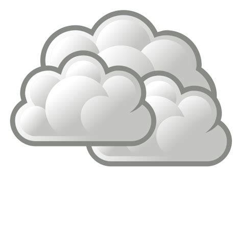 Color Weather Forecast Icon For Cloudy Sky Vector Graphics Free Svg