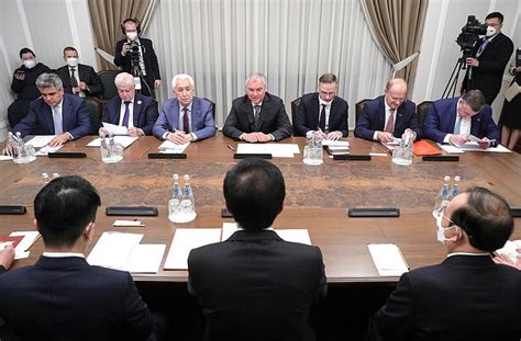 Leaders of the State Duma factions met with Chairman of the Standing Committee of the National ...