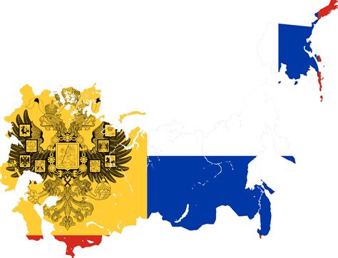 Russian Empire flag map 1914 with Alaska by CTGonYT on DeviantArt