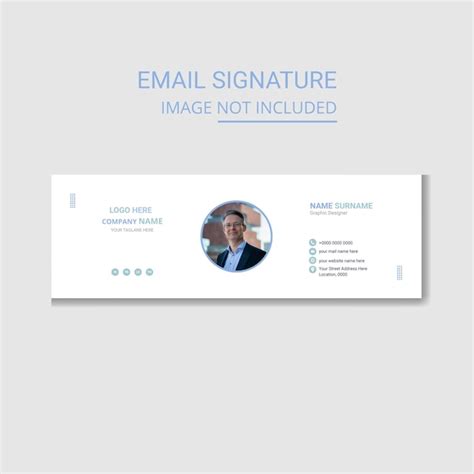 E Mail Signatur Vektor Banner Design F R Unternehmen Premium Vektor