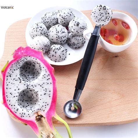 Multifunctional Double Headed Fruit Spoon Stainless Steel Watermelon