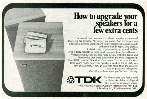 1975 Advertisement For Tdk Cassettes Free Download Borrow And Streaming Internet Archive