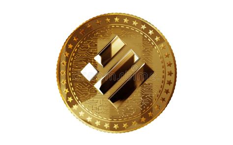 Binance BUSD Stablecoin Cryptocurrency Golden Coin 3d Illustration