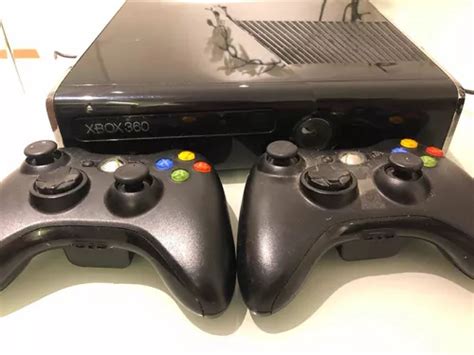 Xbox 360 Slim 250 Gb 2 Controles Kinect E 15 Jogos Escorrega O