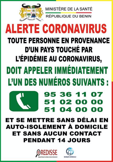 Gouvernement Du B Nin On Twitter Coronavirus Point De La