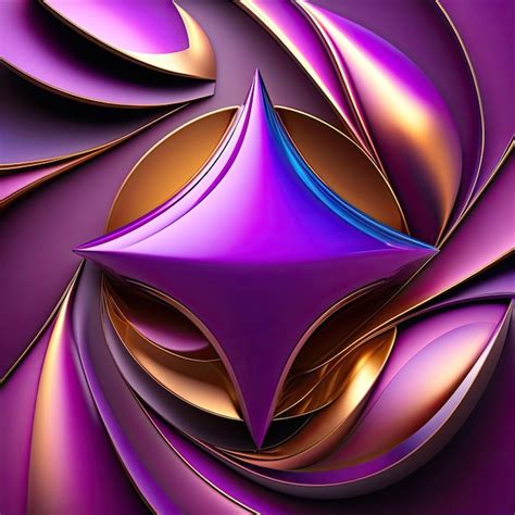 Premium Ai Image Ultra Wide Abstract Purple 3d Background