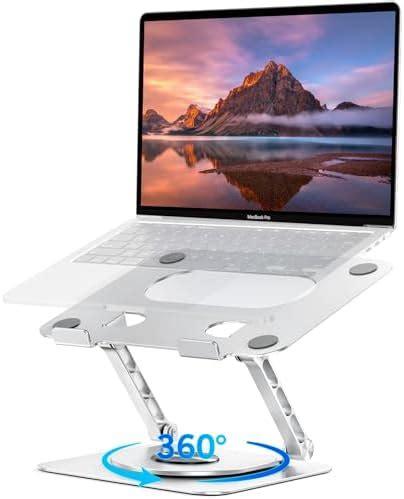 Lucrave Laptop Stand For Desk 360 Rotating Adjustable Computer Stand