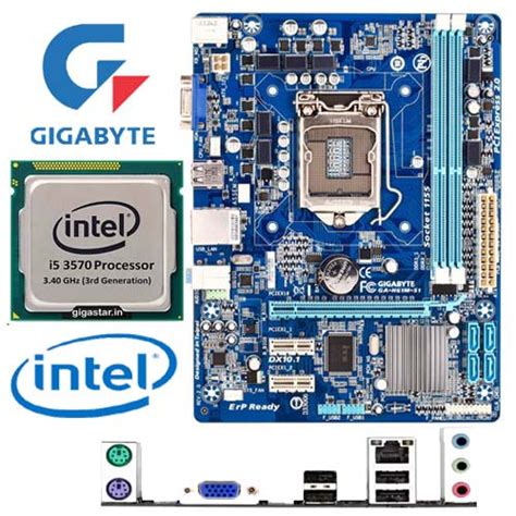 Intel I5 3570 Processor With Gigabyte High Performance Motherboard