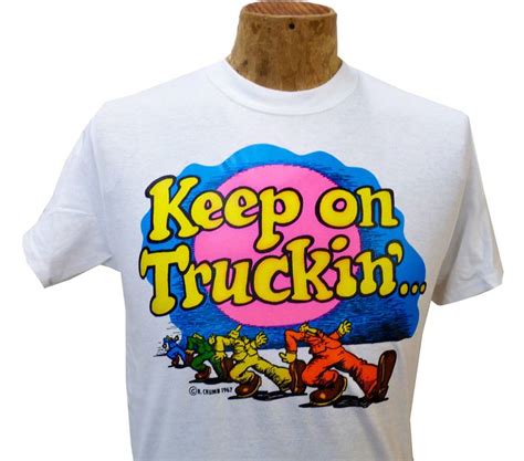 Keep On Truckin Crumb Original Vintage Iron On T Shirt S 4xl All