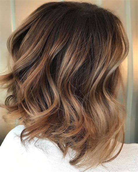 Caramel Highlights For Lob Balayage Hair Brown Hair Balayage Hair Styles