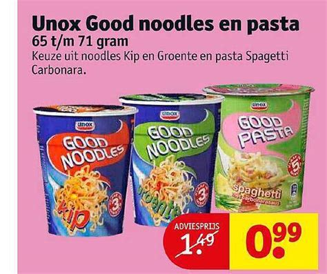 Unox Good Noodles En Pasta Aanbieding Bij Kruidvat