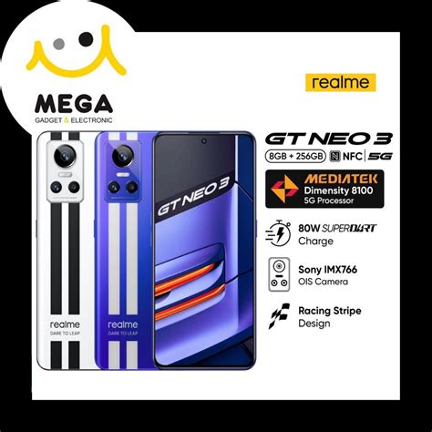 Jual Realme Gt Neo 3 80w 8gb 256gb Garansi Resmi Realme Indonesia