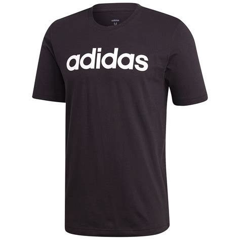 Adidas Essentials Linear T Shirt Black Logo Costco Aust