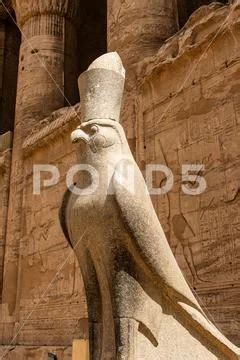 Ancient Egyptian Architecture Ruins Hieroglyphs And Columns Of The