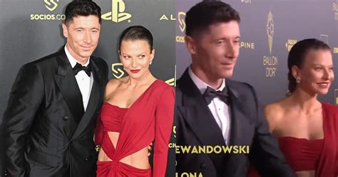 Robert Lewandowski z żoną na gali Złotej Piłki Anna kradnie show oto