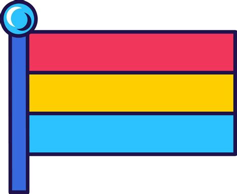 Outline Flagpole Flag Pansexual Pride 23786481 Vector Art at Vecteezy