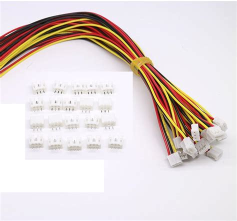 10 ensembles Mini Micro Jst 2 0 Ph 3 Pin connecteur Fiche mâle avec