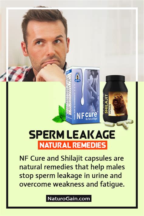 Nf Cure And Shilajit Capsules For Sperm Leakage In Urine Treatment