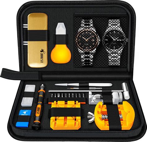 JOREST Kit d outils de réparation de montre Remplacement de pile