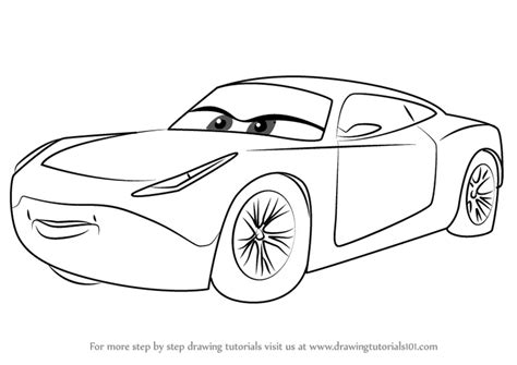 How To Draw Cruz Ramirez From Cars 3 Printable Drawing Sheet By | Images and Photos finder