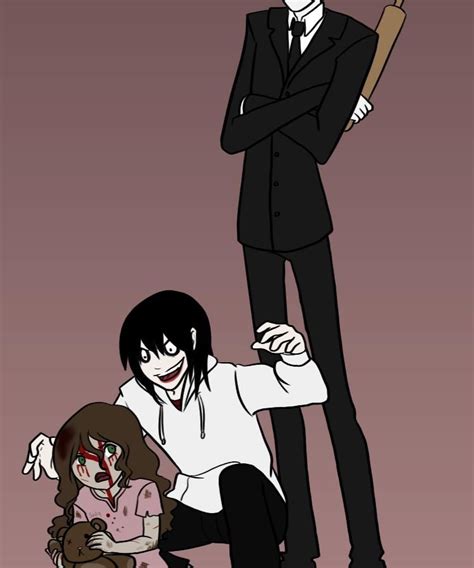 Jeff Sally And Slender Creepypasta Funny Creepypasta Creepypasta Cute