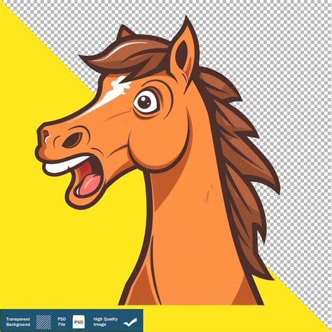 Vector cavalo fofo galopando rapidamente ilustração vetorial de desenho