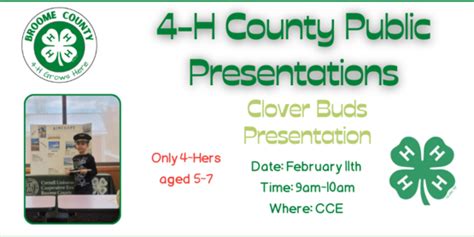 Cornell Cooperative Extension 4 H Spark Club Cloverbud Presentation