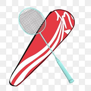 Badminton Racket Clipart Transparent Background Red Sport Badminton