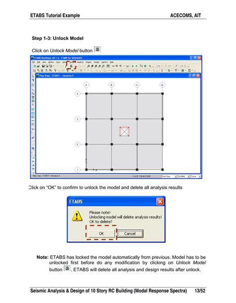 Etabs Example Rc Building Seismic Load Response Pdf