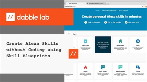 Create Alexa Skills Without Coding Using Skill Blueprints Dabble Lab