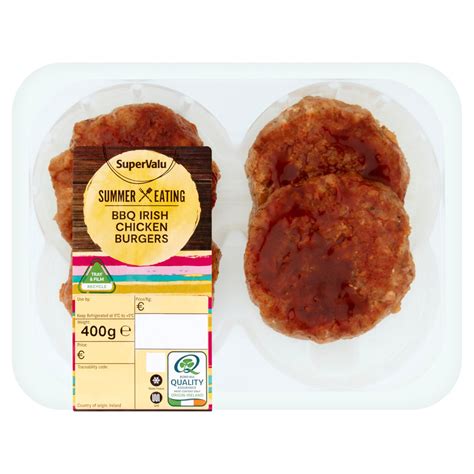 Supervalu Fresh Irish Bbq Chicken Burgers 400 G Storefront En